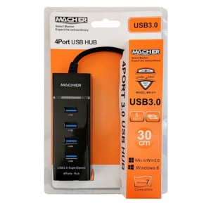هاب 4‌پورت USB3.0 مچر مدل MR-211